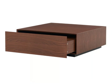 SUGAR CUBES - Low wood veneer coffee table with storage space by grado design - view 2